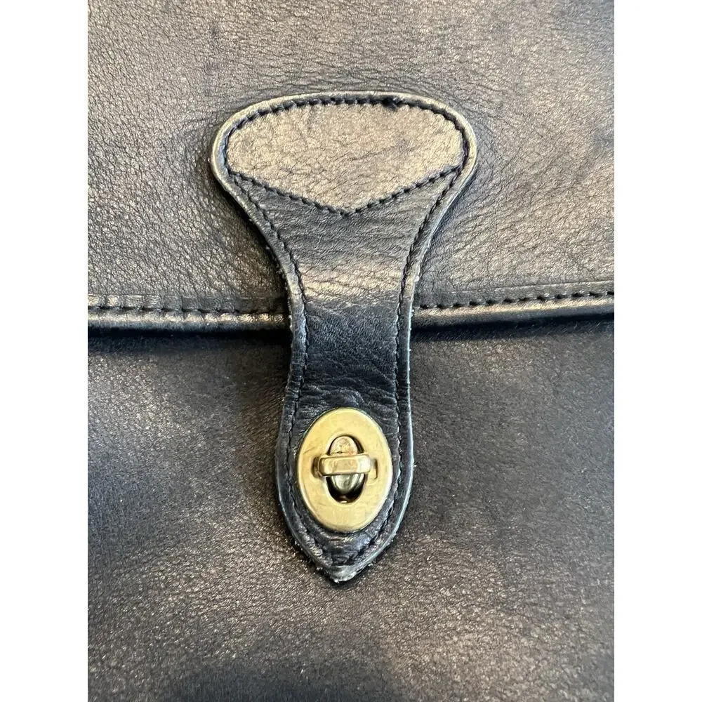 Jack Georges‎ University Professional Leather Briefcase Messenger Bag USA VTG